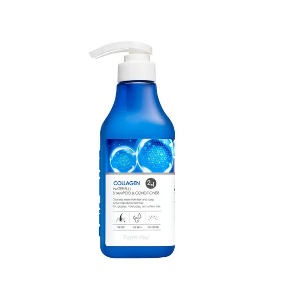 _Farm Stay_ COLLAGEN WATER FULL SHAMPOO _ CONDITIONER